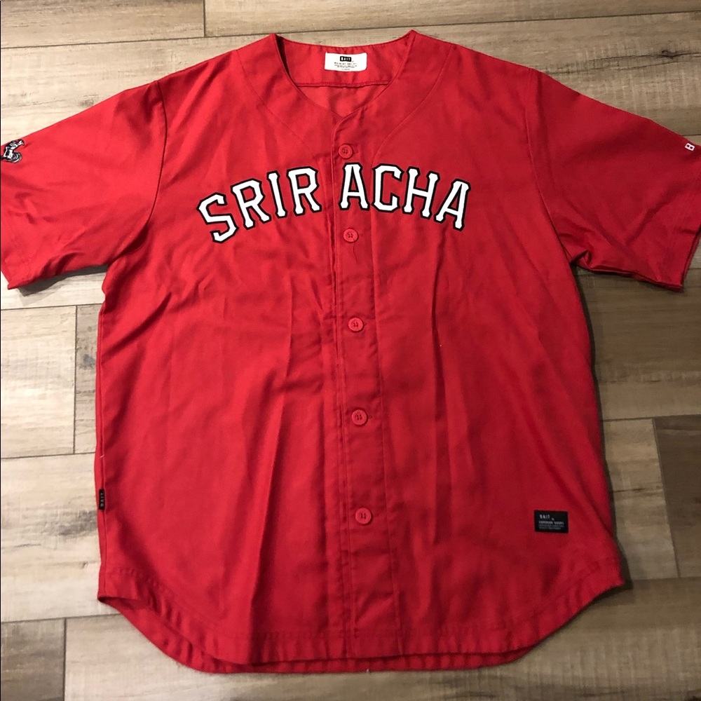 Mens Jersey - Superior Goods / BAIT - Sriracha Hot Sauce, seen on Hot Ones
